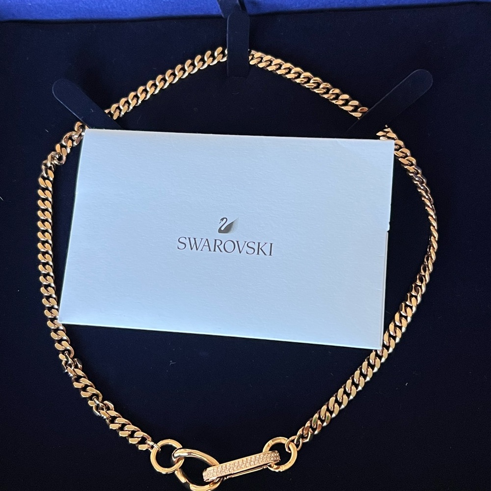 Swarovski - Dextera necklace - Pavé, Mixed links, Rose gold-tone plated